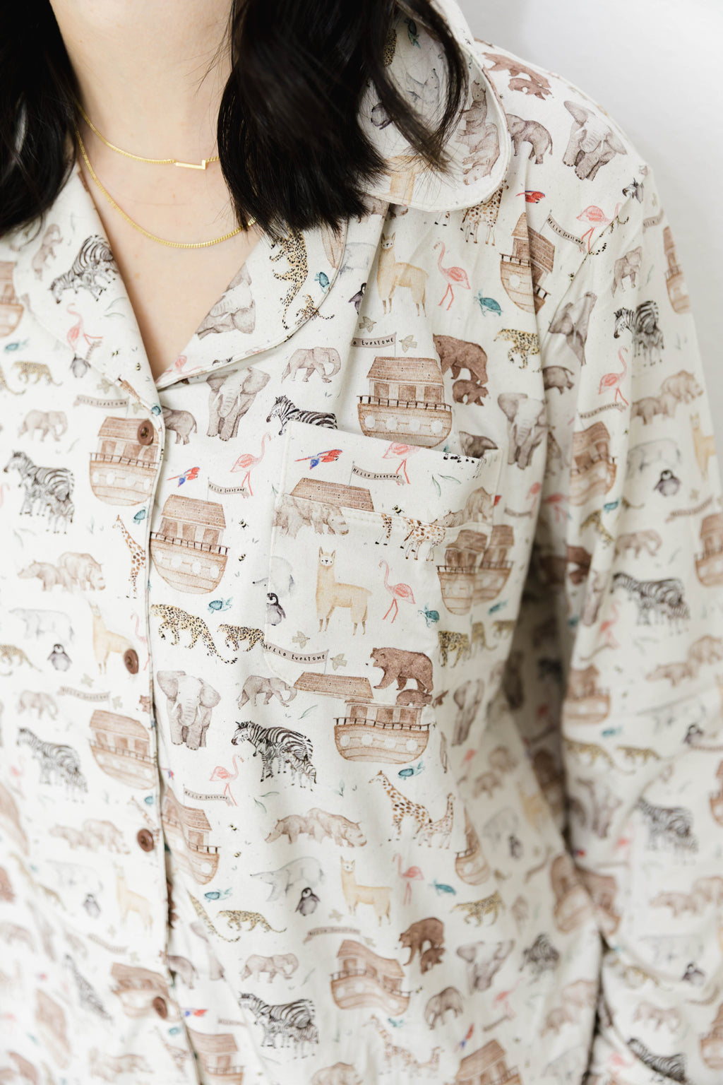 Noah's Ark Women's Bamboo Pajama Set