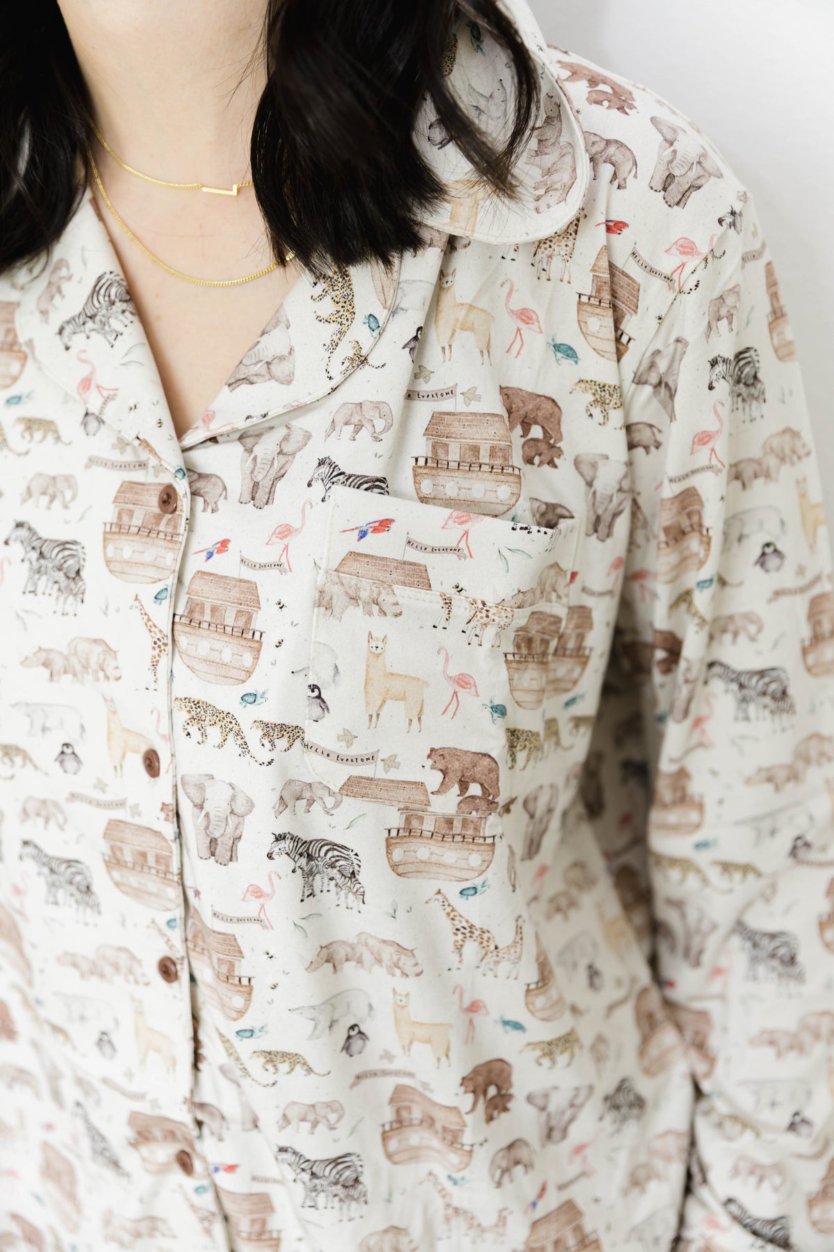 Noah's Ark Women's Bamboo Pajama Set