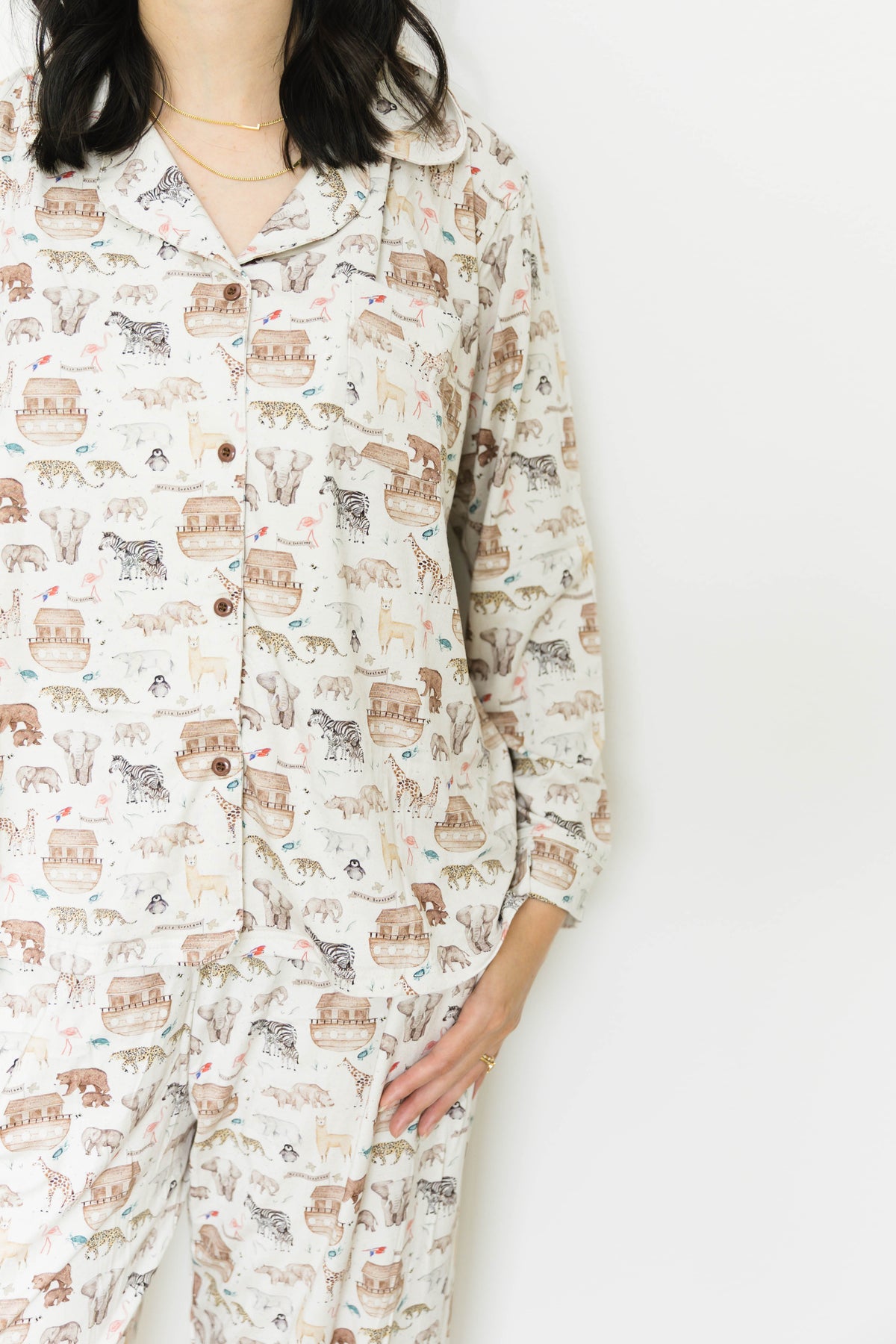 Noah's Ark Women's Bamboo Pajama Set