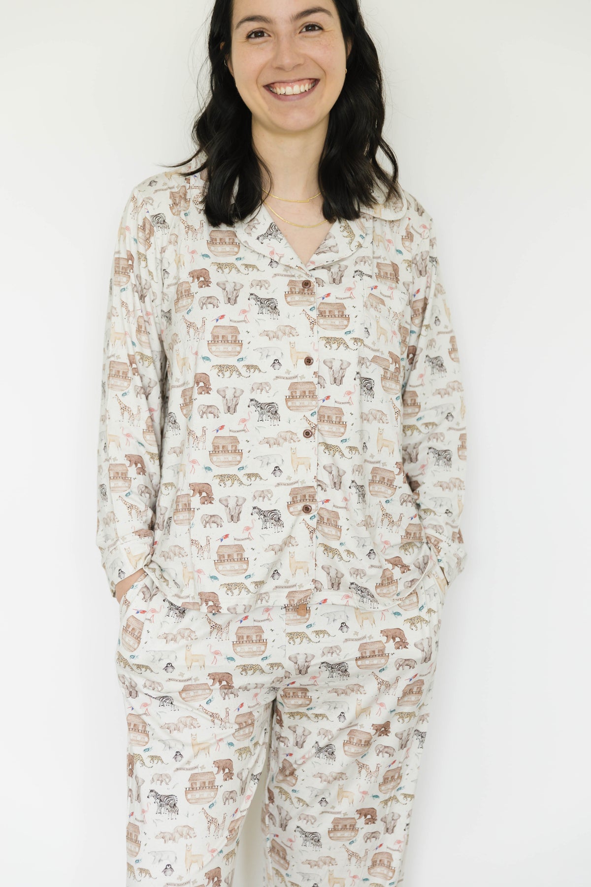 Noah's Ark Women's Bamboo Pajama Set