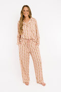 Vintage Floral Stripe Women's Bamboo Set