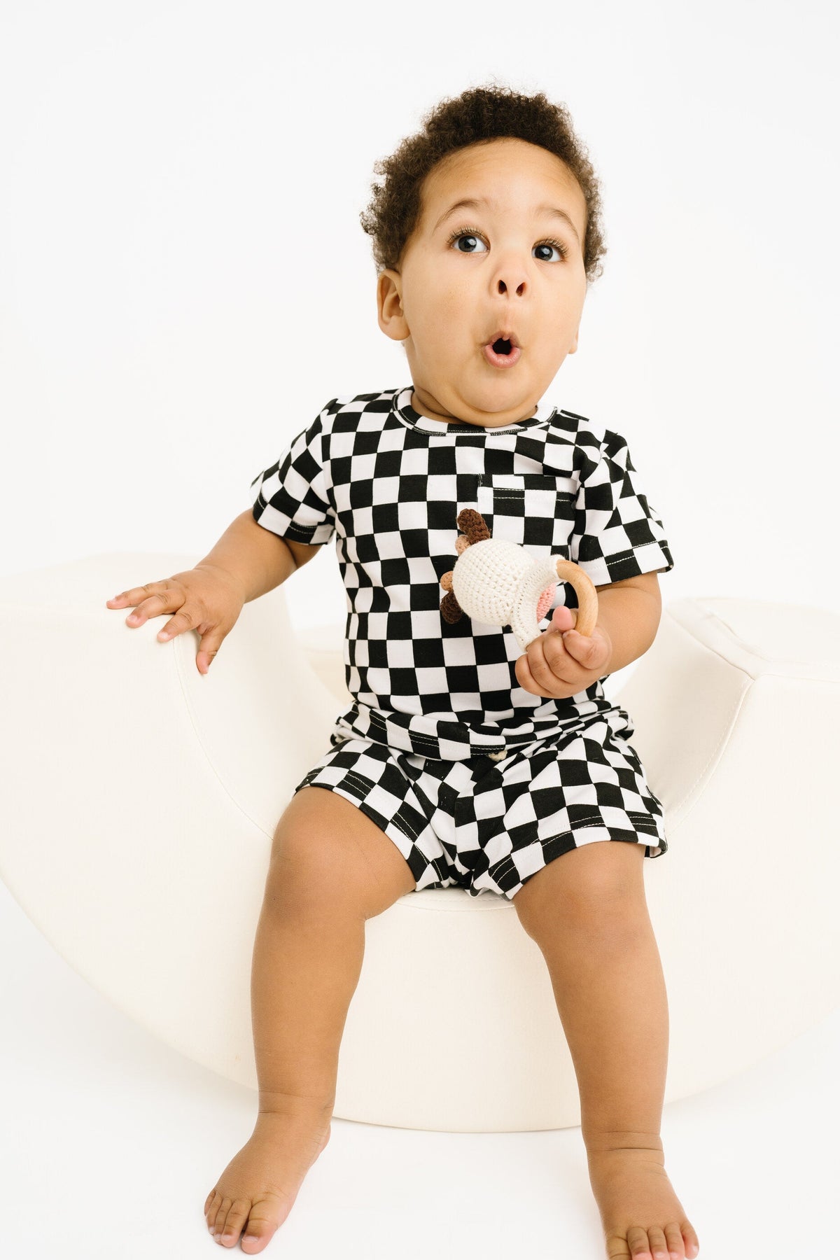 Black Checkered Pocket Set