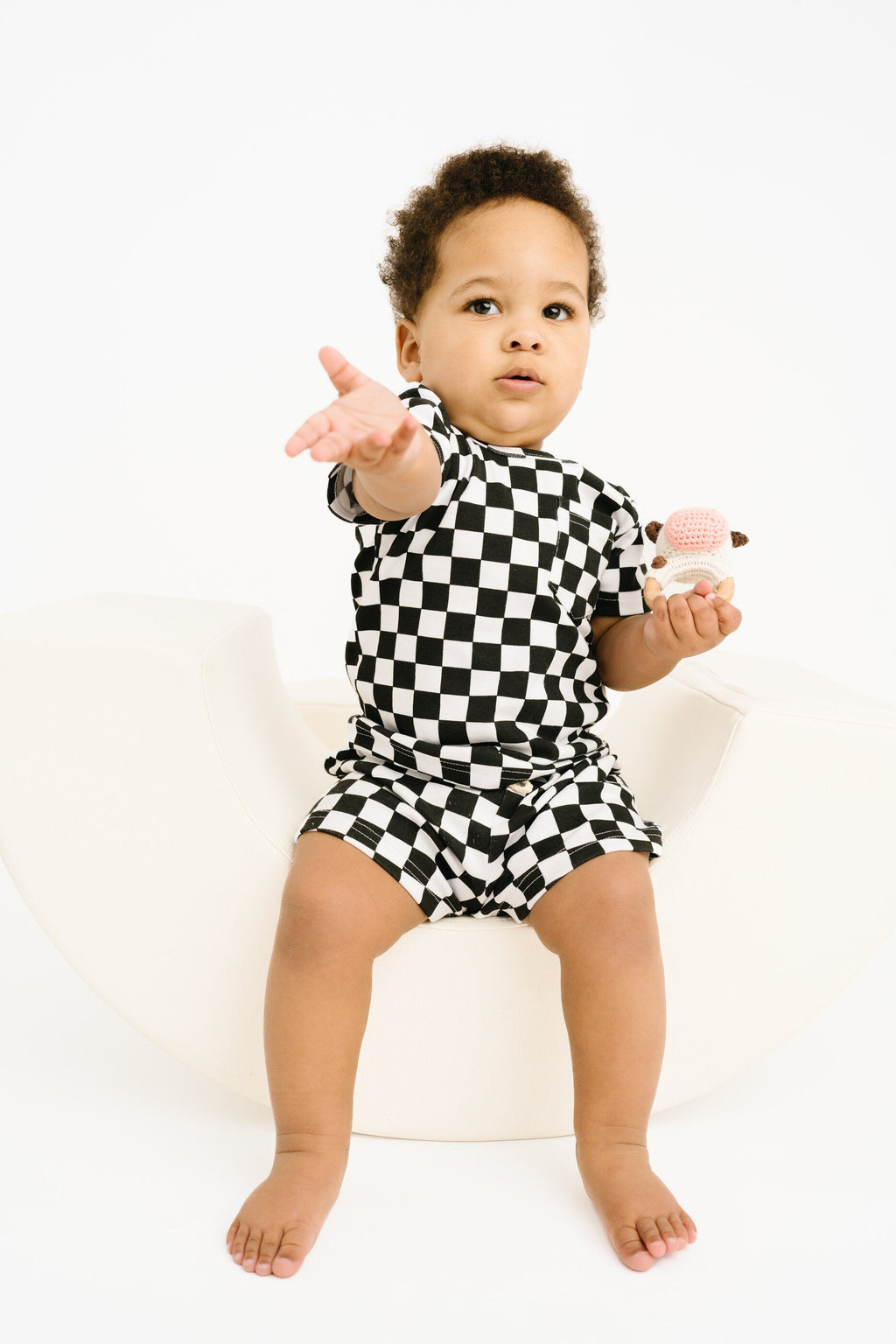 Black Checkered Pocket Set