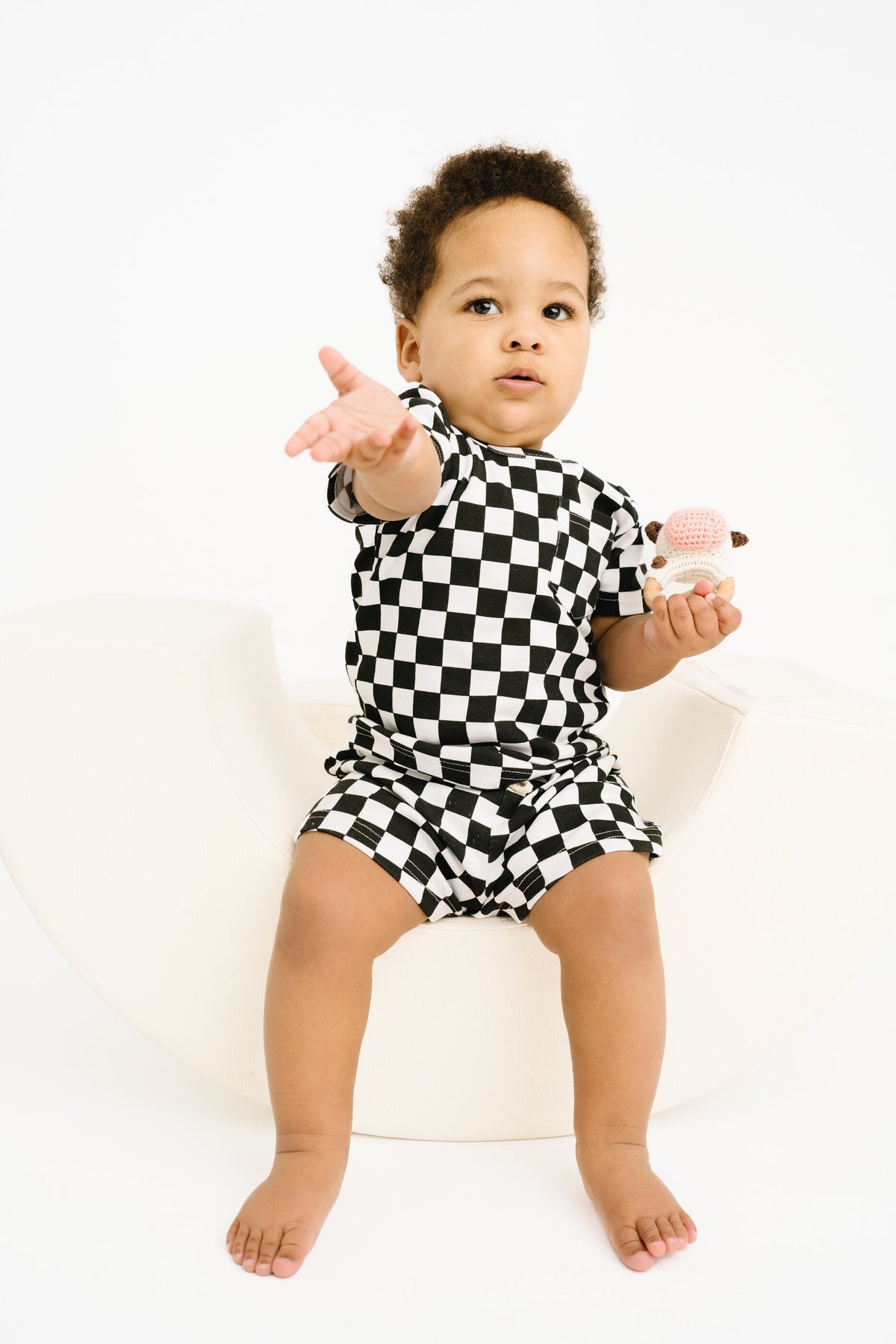 Black Checkered Pocket Set