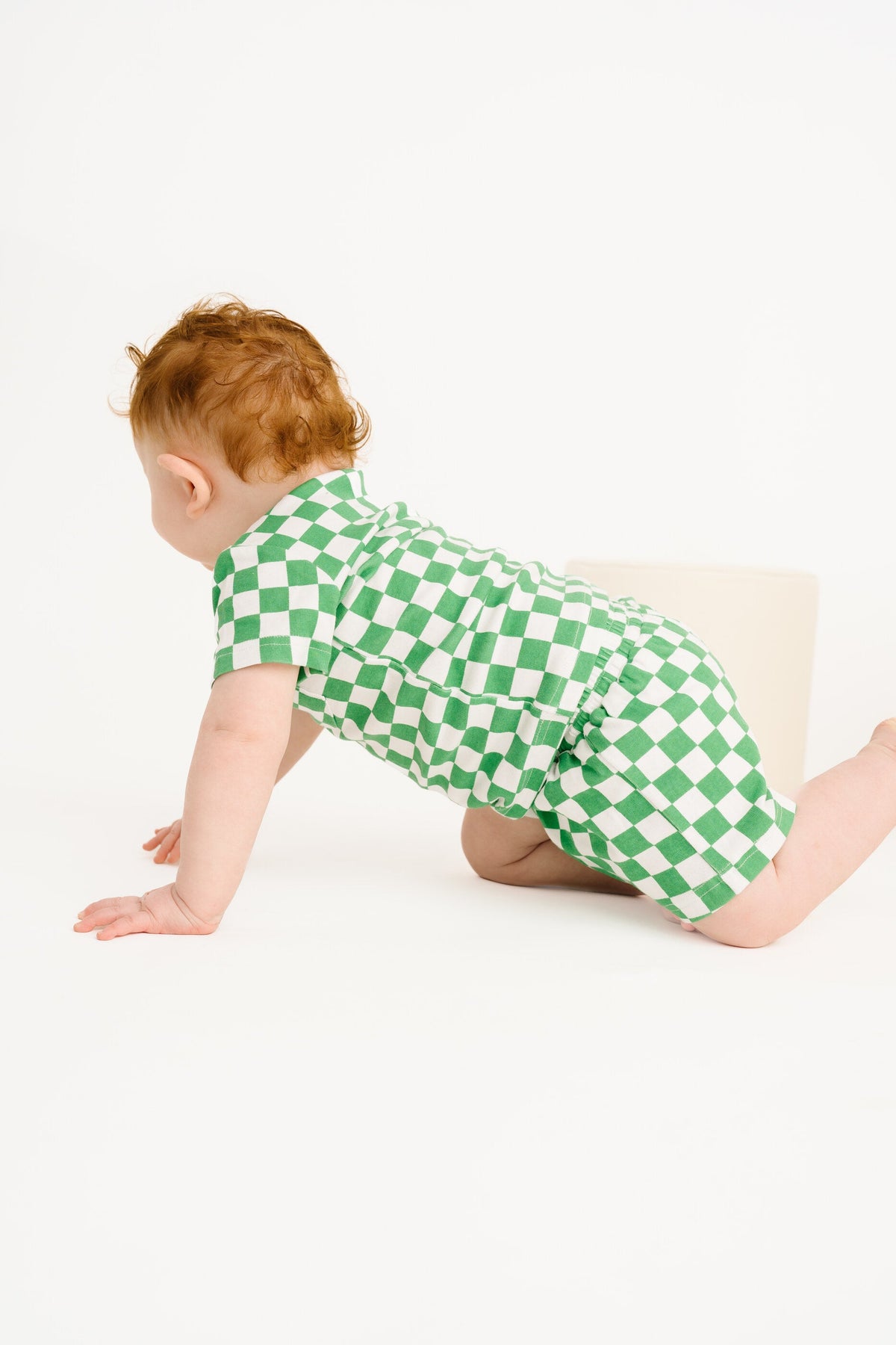 Green Checkered Pocket Set