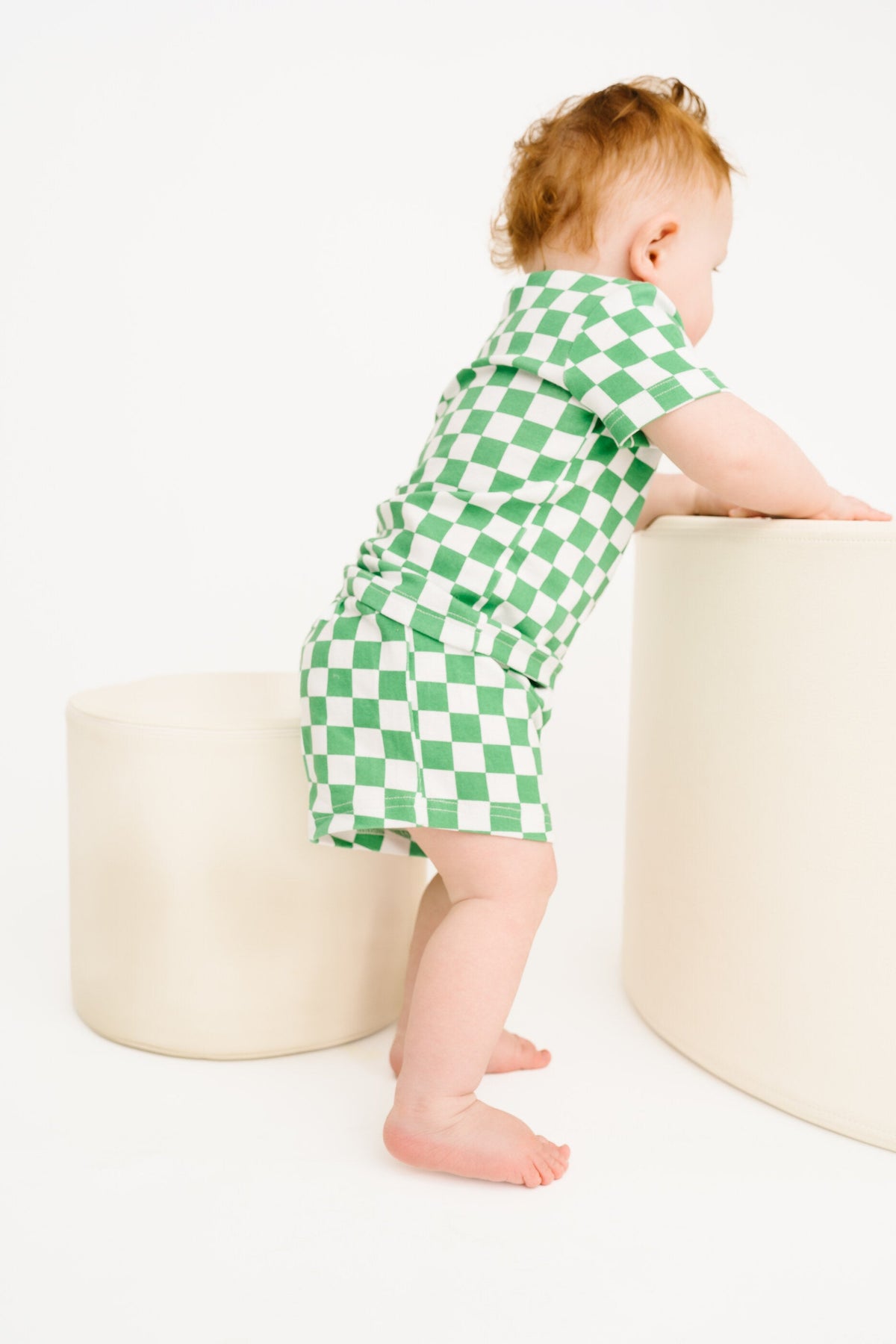 Green Checkered Pocket Set