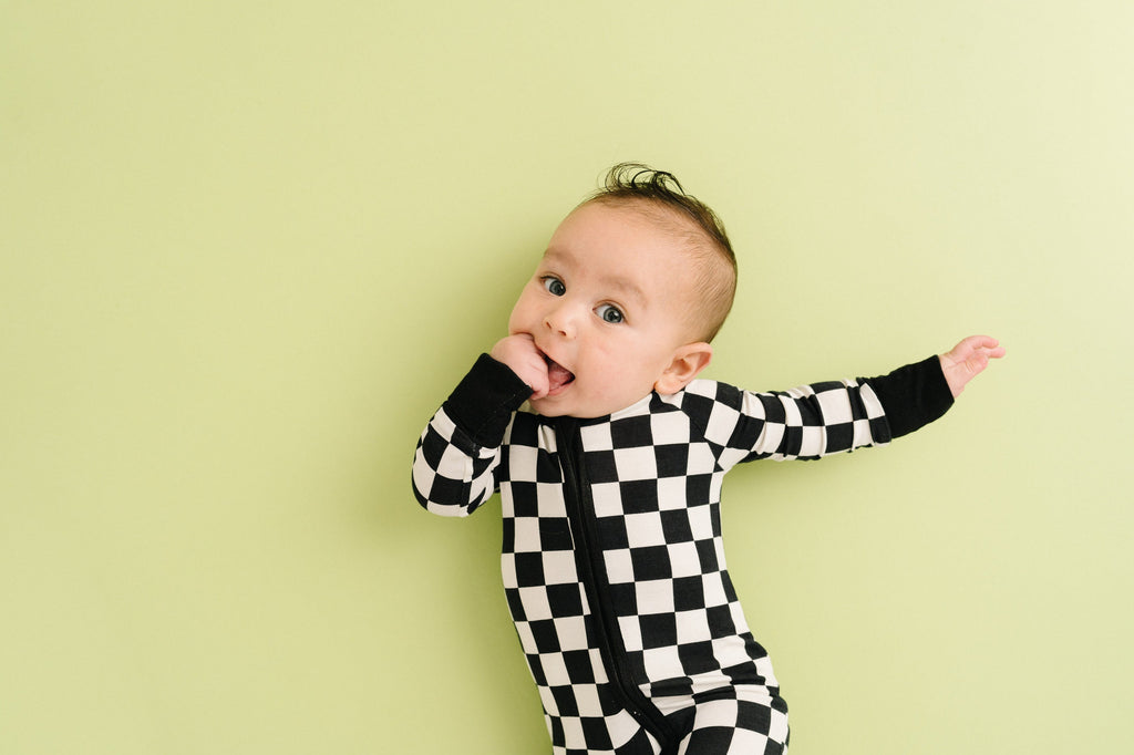 Black Checkered Bamboo Sleeper
