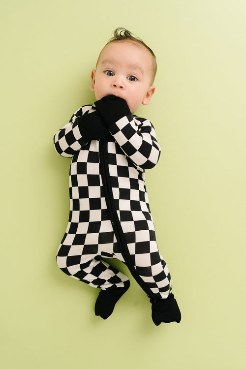 Black Checkered Bamboo Sleeper