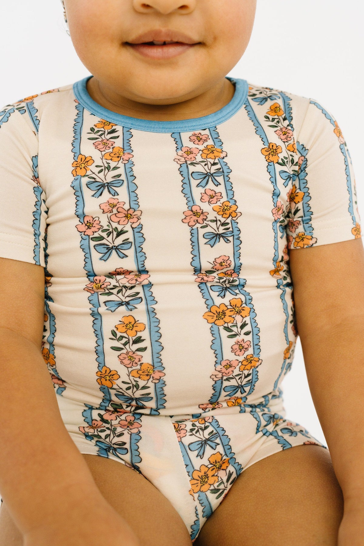 Cottage Bouquet Bamboo Shorts Set