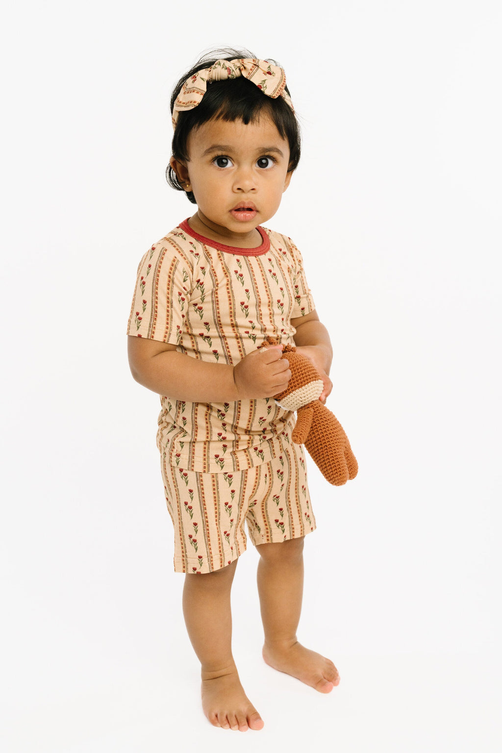 Floral Heirloom Bamboo Shorts Set