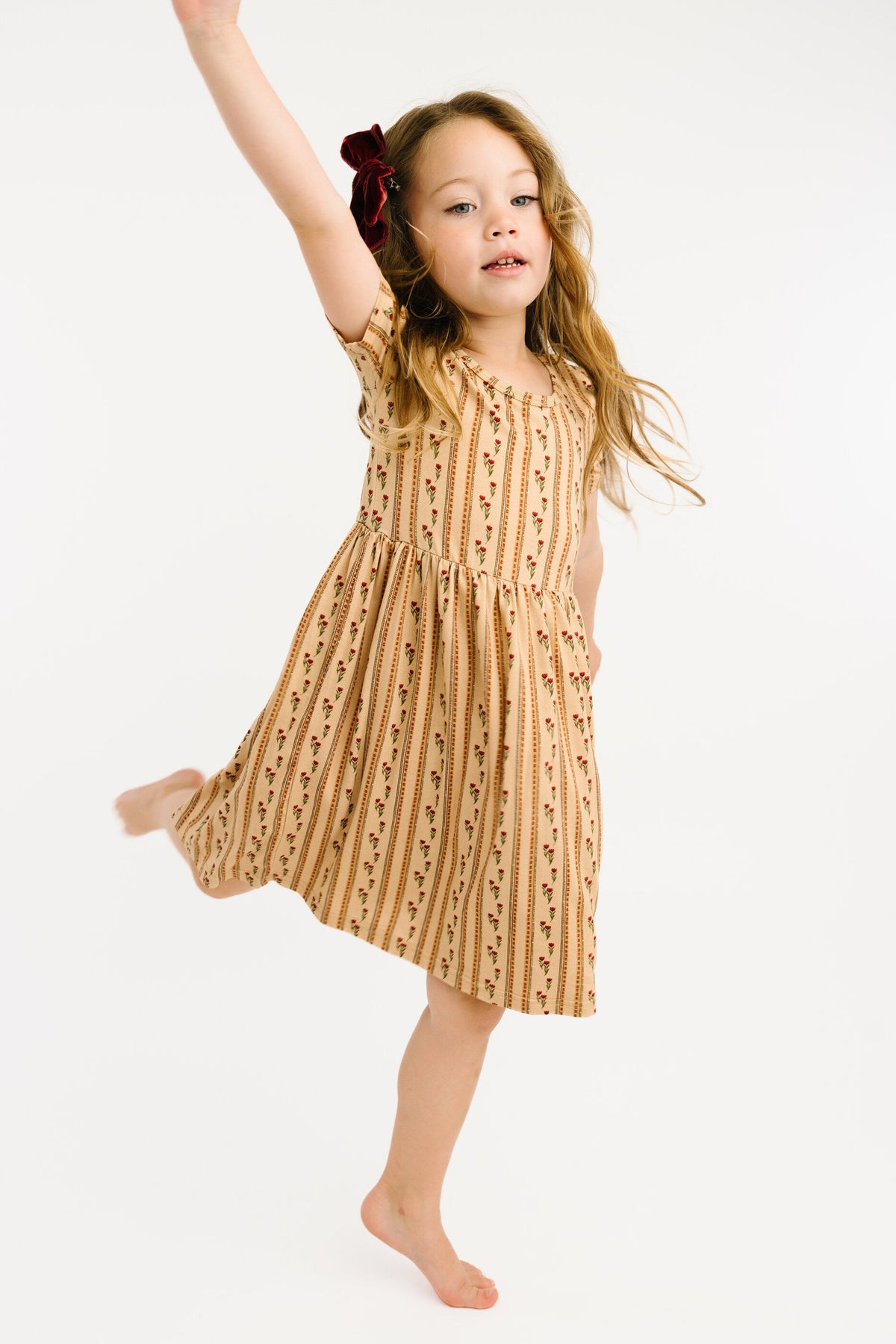 Floral Heirloom Short Sleeve Bamboo Dress