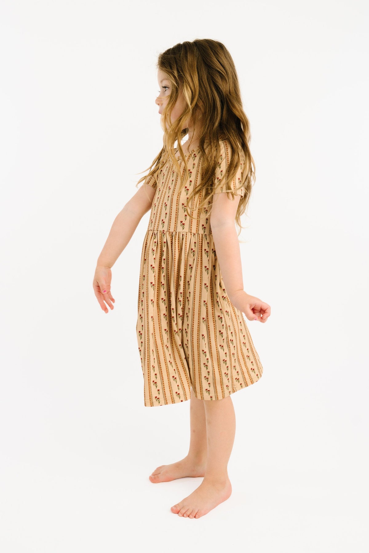 Floral Heirloom Short Sleeve Bamboo Dress