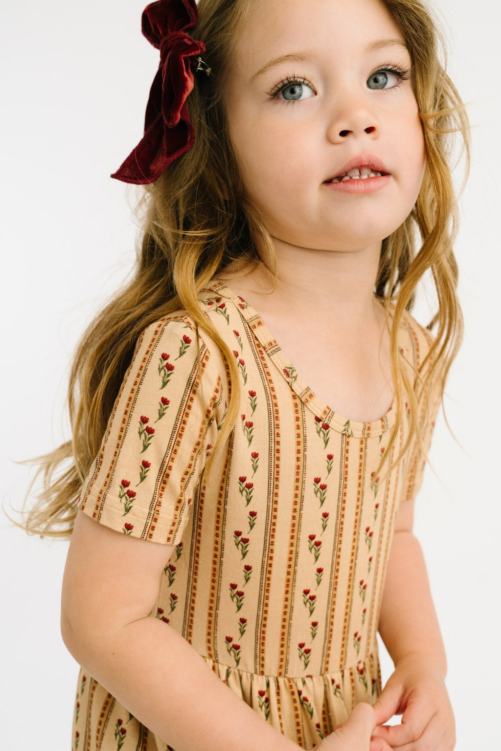 Floral Heirloom Short Sleeve Bamboo Dress