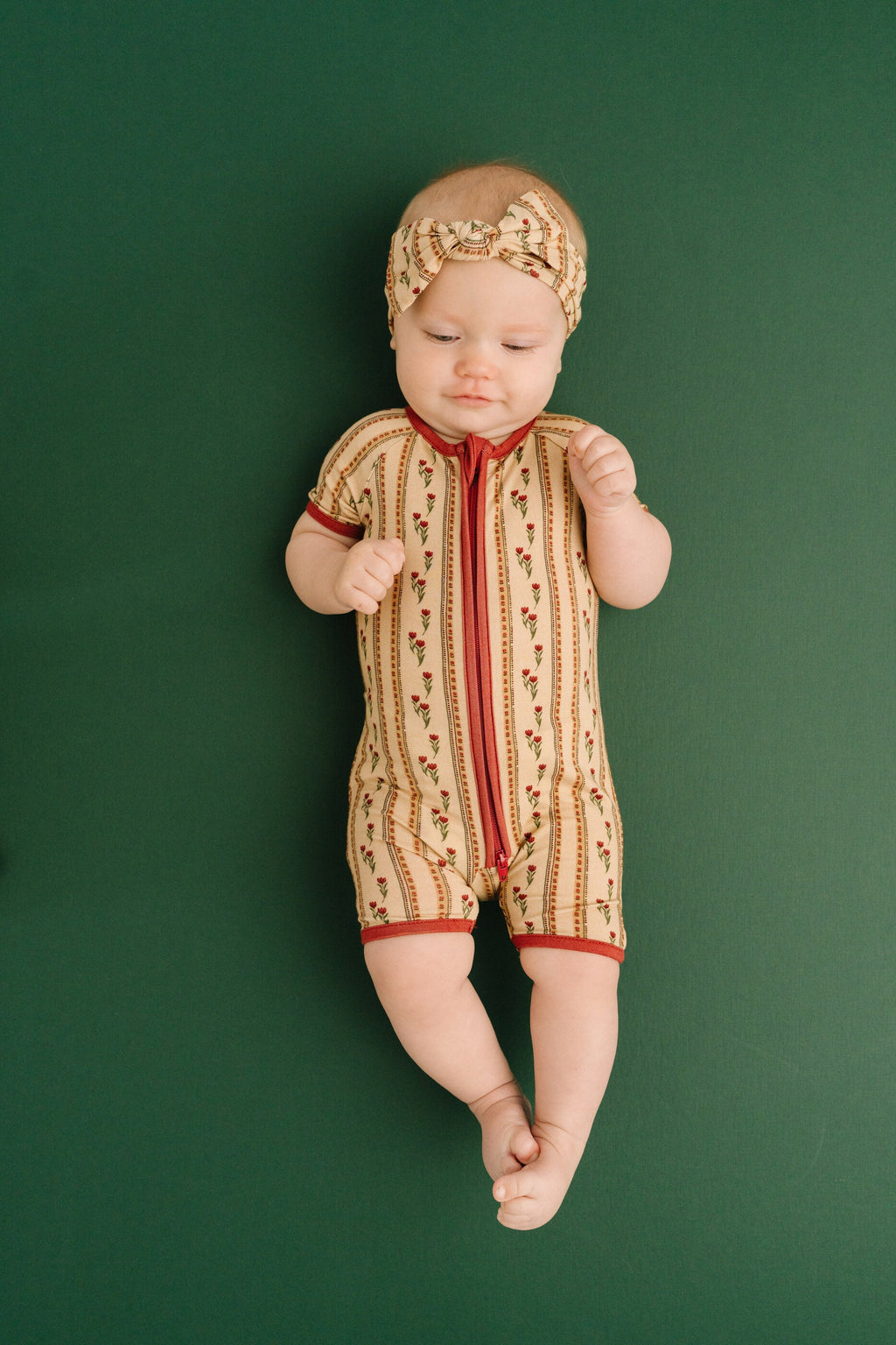 Floral Heirloom Bamboo Short Romper
