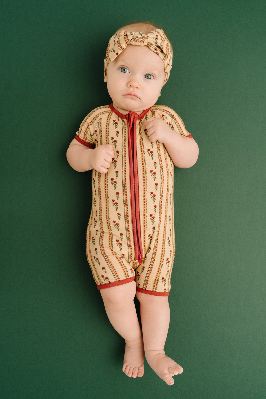 Floral Heirloom Bamboo Short Romper
