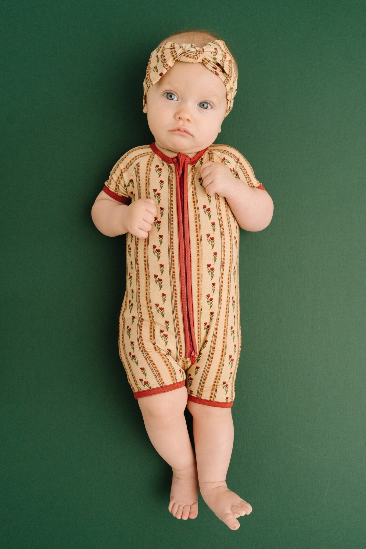 Floral Heirloom Bamboo Short Romper