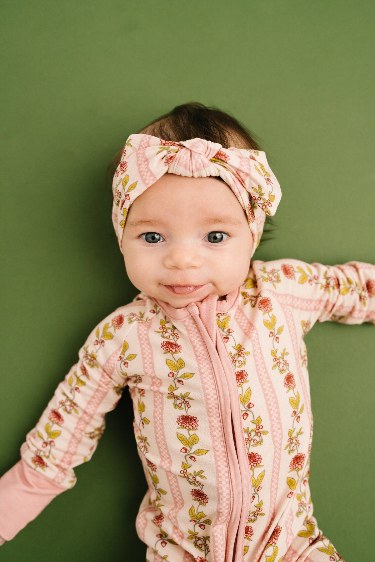 Vintage Floral Stripe Bamboo Sleeper