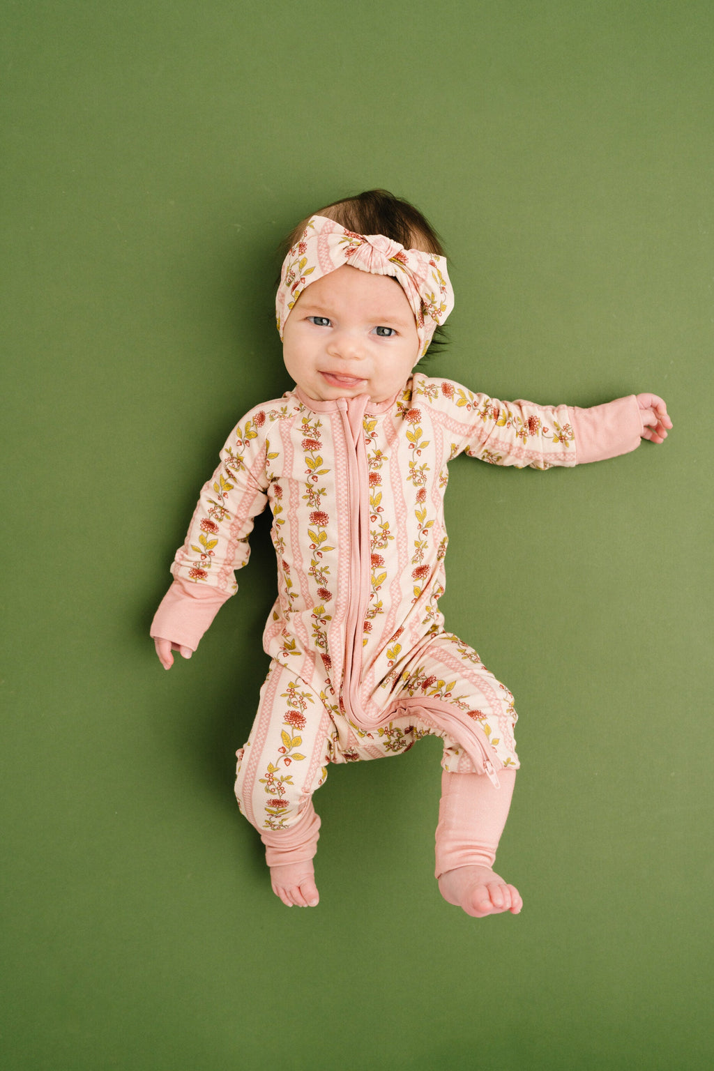 Vintage Floral Stripe Bamboo Sleeper