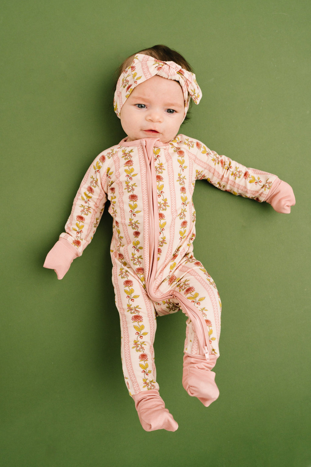 Vintage Floral Stripe Bamboo Sleeper